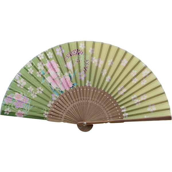 婦人用シルク扇子 初恋