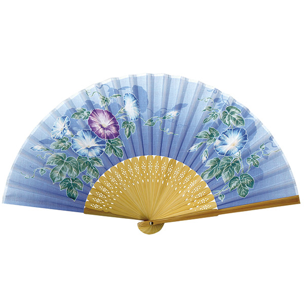 婦人用布扇子 花ごころ 朝顔