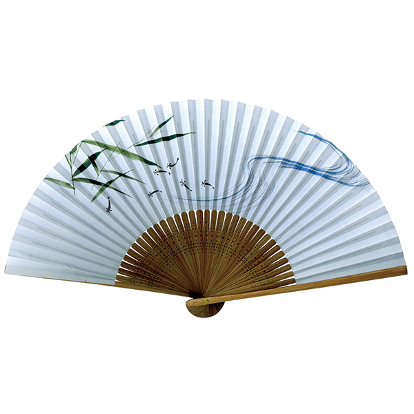 紳士用紙扇子 唐木 目高