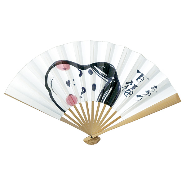 紳士用将棋扇 おかめ