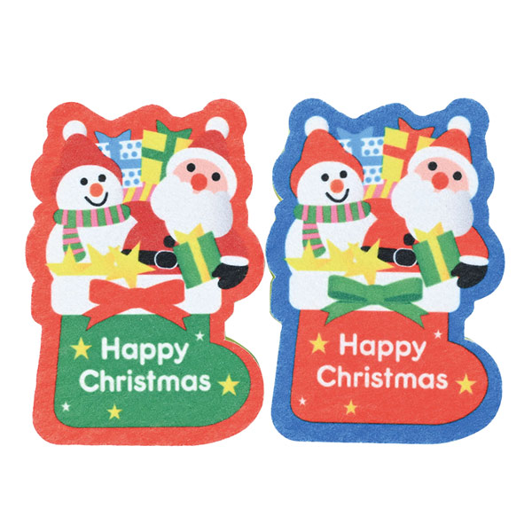 クリスマス ダイカットキッチンスポンジ（2コセット）