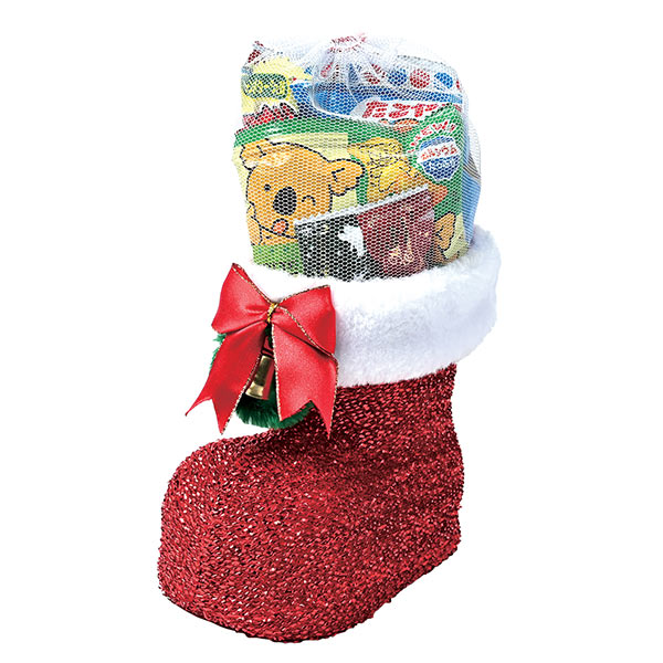 クリスマス ラメブーツ（大）お菓子入