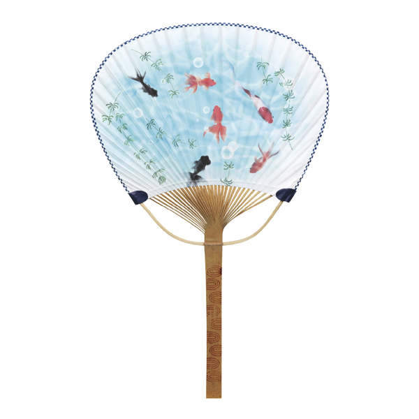 竹うちわ 中万 金魚