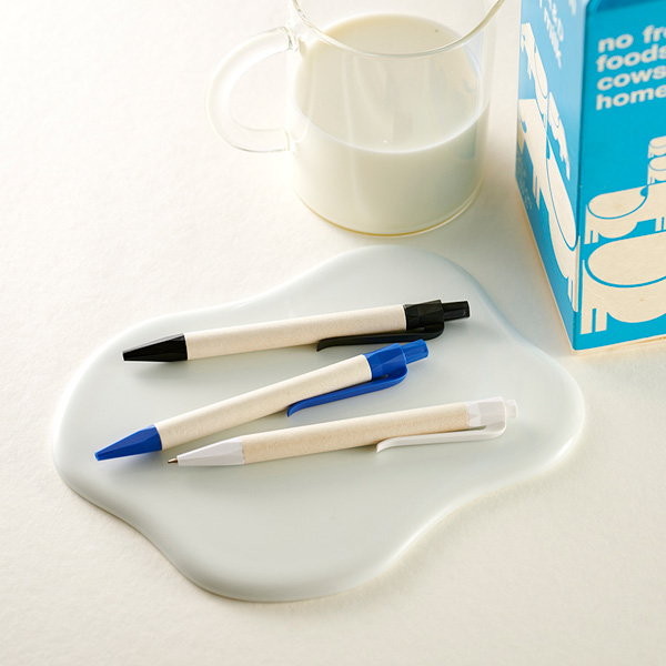 sdgsノベルティの牛乳パックボールペン