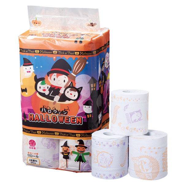 ハロウィン トイレットロール12ロール（ダブル）
