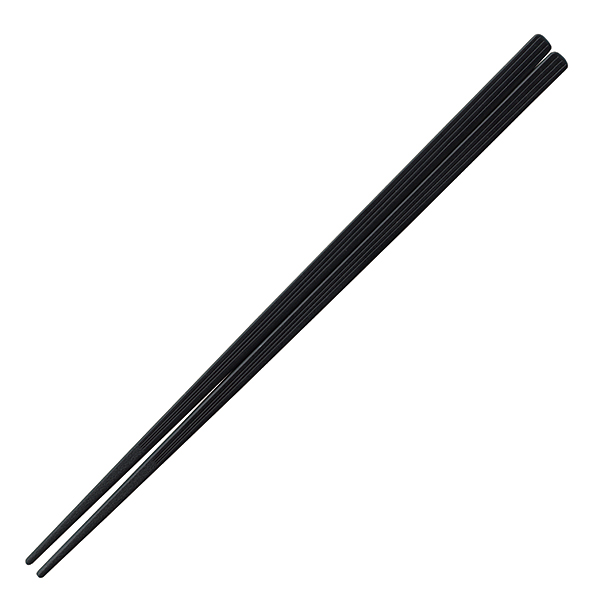 22.5cm筋目四角箸黒