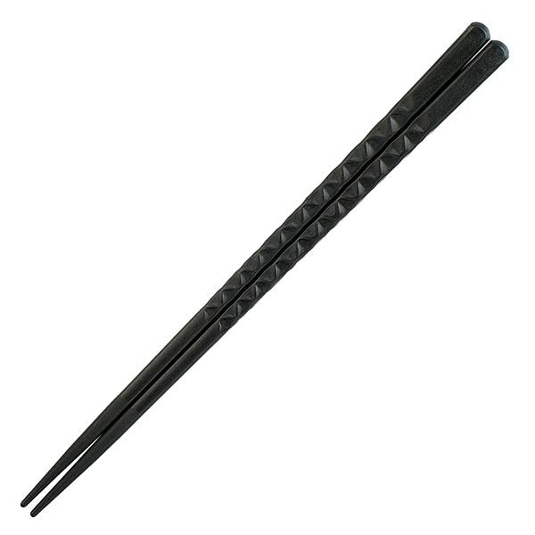 24cm亀甲箸黒