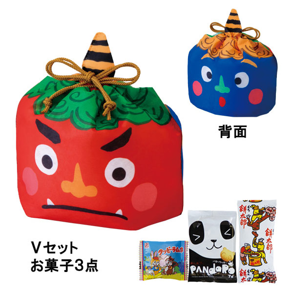 節分鬼巾着FP　Vセット（駄菓子3点セット）