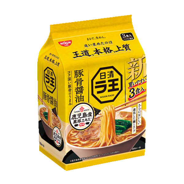 日清ラ王3食パック 豚骨醤油