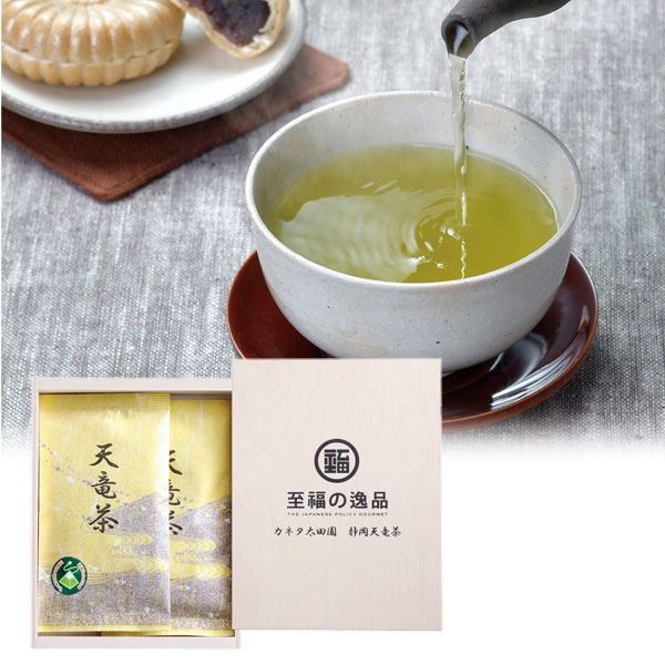 至福の逸品 木箱入り「カネタ太田園」静岡天竜茶