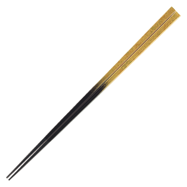 細身四角箸 23.5cm 二色金箔