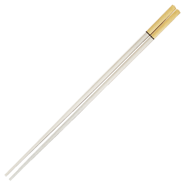 細身錐頭箸 25cm 金/銀