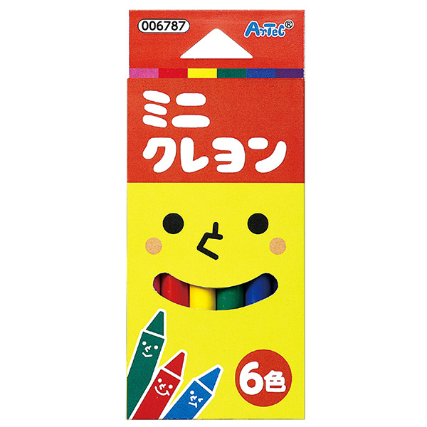 ミニクレヨン 6色