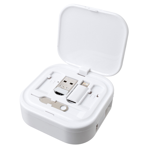 リール式マルチ充電ケーブル