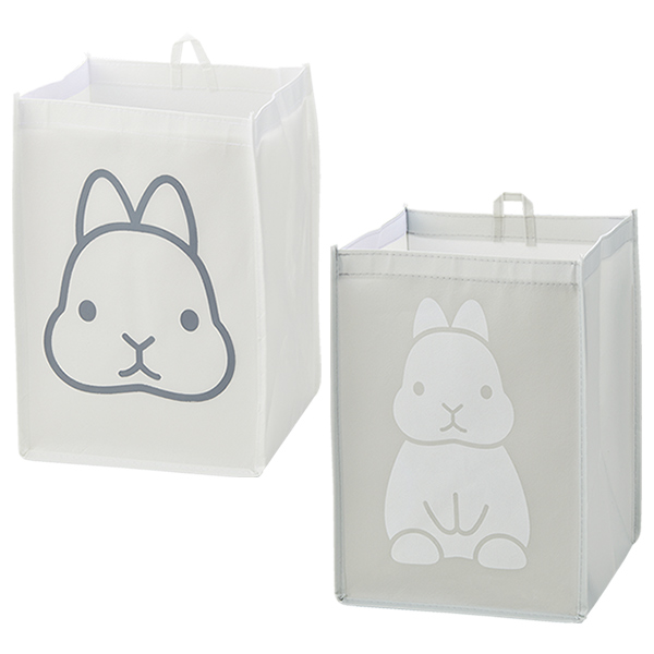 ウサギ　折りたたみランドリーBOX