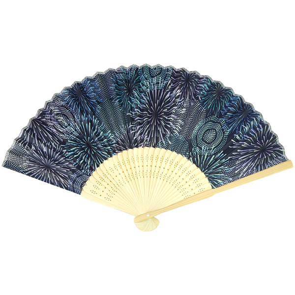 白竹扇子 花火