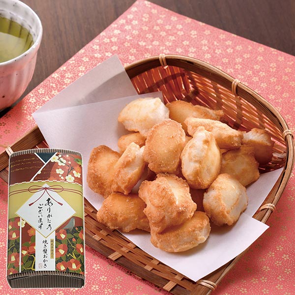 「感謝を込めて」明太子仕立て 焼き蟹おかき 40g