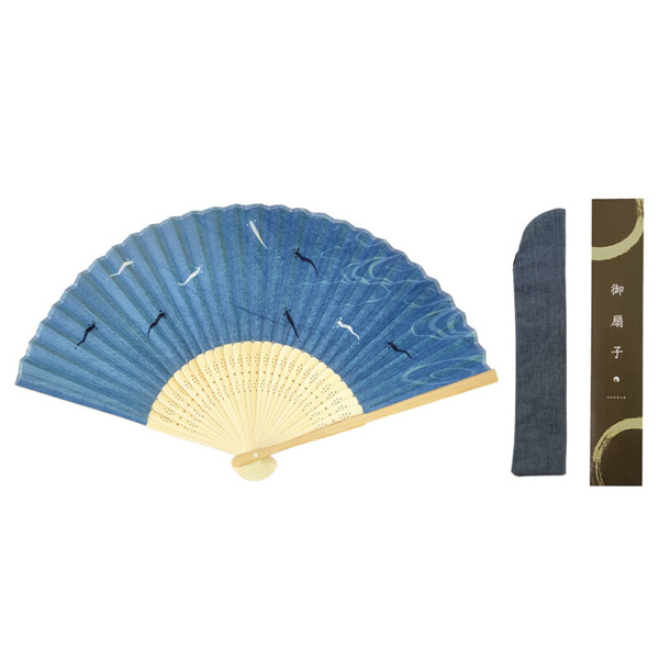 白竹鮎扇子 扇子袋セット