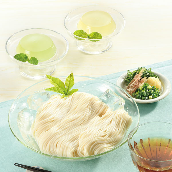 イベント用販促品の水彩の恋 そうめん・ゼリー詰合せギフト