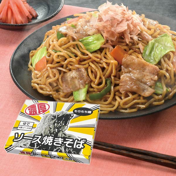 濃厚ソース焼きそば4食