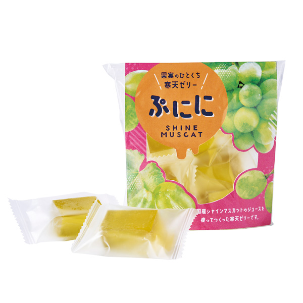 果実のひとくち寒天ゼリー ぷにに 国産シャインマスカット