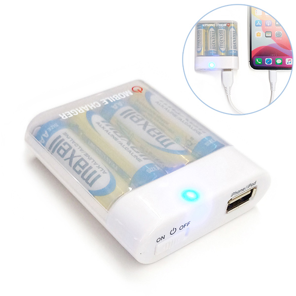 USB対応 乾電池式充電器（乾電池付）