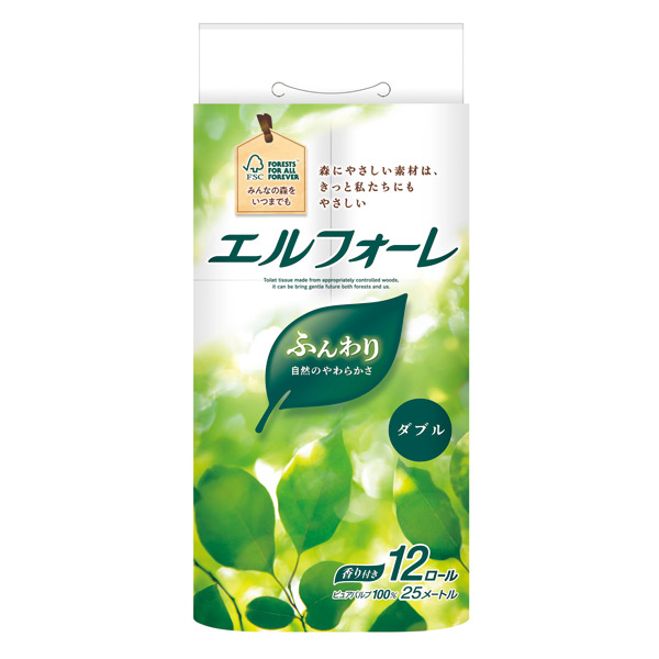 エリエール エルフォーレ トイレットティシュー12ロール ダブル