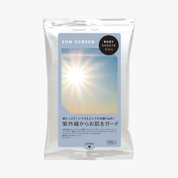 BODY SHEETS SUN SCREEN 10枚入 無香料