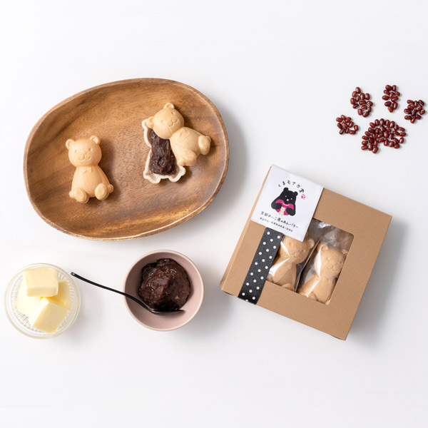 くまモナカ堂 くまの手作りあんバターモナカ