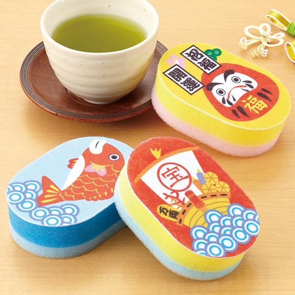 取扱終了｜お正月キッチンスポンジ（1コ入）｜84948｜商品詳細｜ノベルティ・販促品・各種記念品の専門店「ギフトイット ノベルティー」