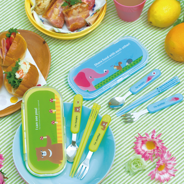 ピクニックアニマル 箸 フォーク スプーンセット 商品詳細 ノベルティ 販促品 各種記念品の専門店 ギフトイット ノベルティー