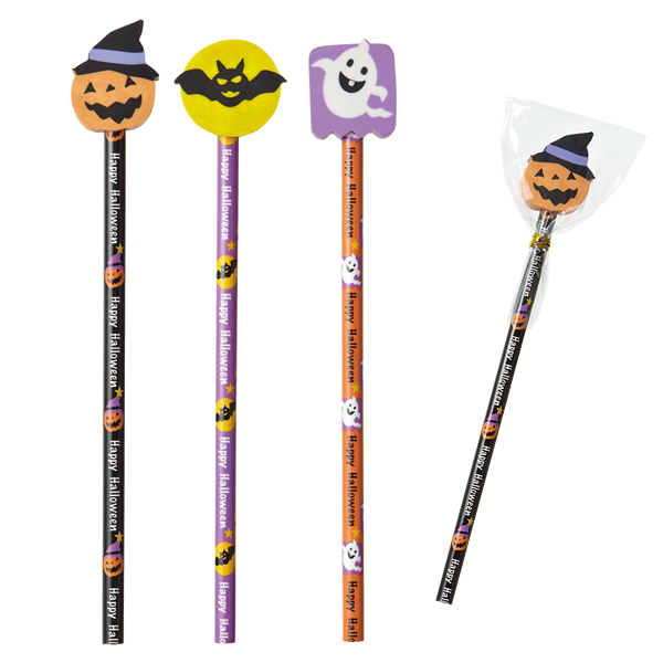 ハロウィン消しゴム付鉛筆