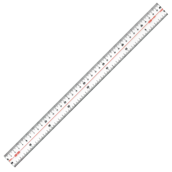メタクリル両切直線定規 40cm