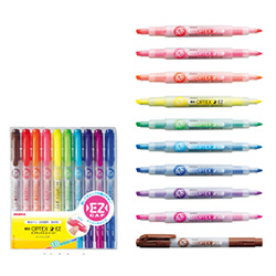 ゼブラ　蛍光オプテックス2 EZ 10色セット