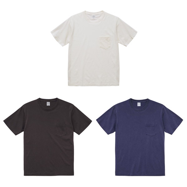 5.6オンス ピグメントダイTシャツ（ポケット付）XXLサイズ