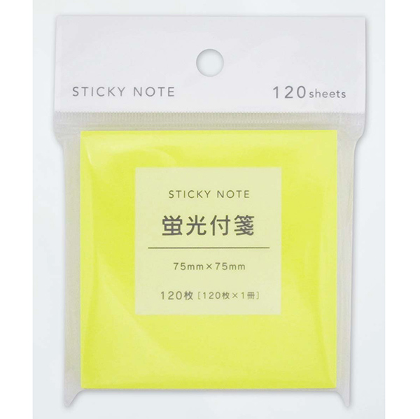 フィットメモ蛍光付箋120枚