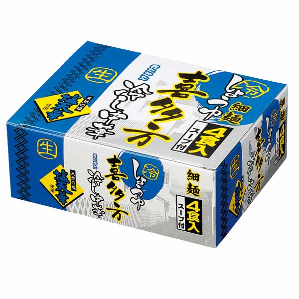 喜多方細麺冷し中華4食入