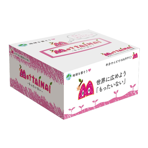 Mottainai ハーフキューブ ティッシュ100W（半分サイズ）