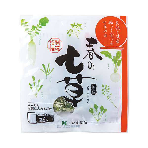 フリーズドライ春の七草 3g 2p 商品詳細 ノベルティ 販促品 各種記念品の専門店 ギフトイット ノベルティー