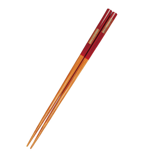 スス竹金カブキ 21cm 箸（食器洗浄機対応）