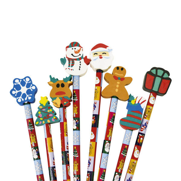 クリスマスけしごむ付えんぴつ