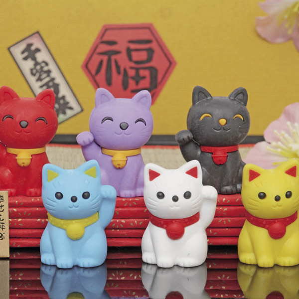 おもしろ消しゴム まねきねこ