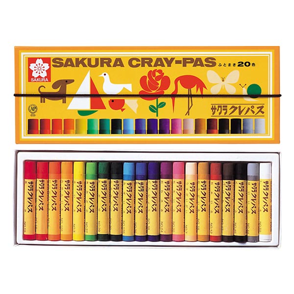 サクラクレパス クレパス太巻20色