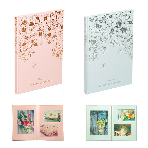 取扱終了｜ナカバヤシ ブック式フリーアルバム 100年台紙 箔押し