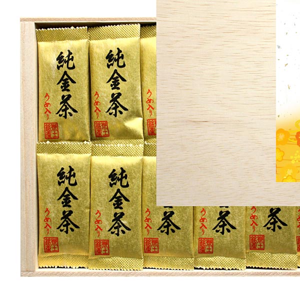 取扱終了｜純金茶（純金入り梅茶）36P（令和シール付）｜99857｜商品