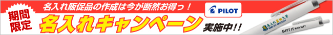 激安ノベルティをお探しならこちらもチェック！名入れキャンペーン