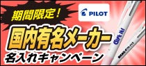 国内有名エーカー名入れキャンペーン実施中！