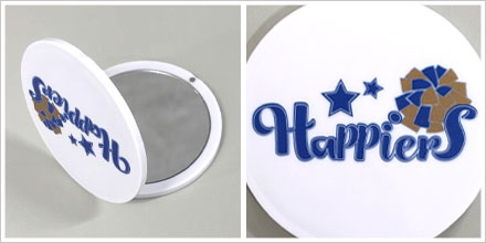 サークルダブルコンパクトミラー