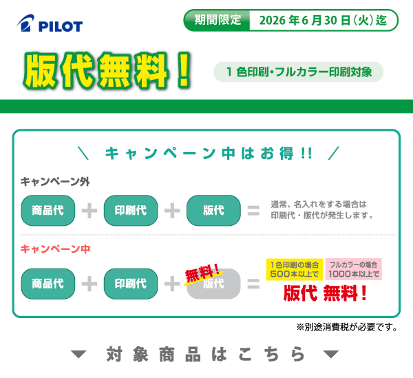 パイロット名入れキャンペーン