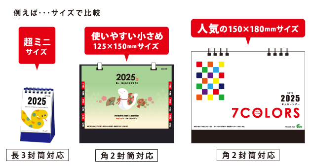 サイズの違い